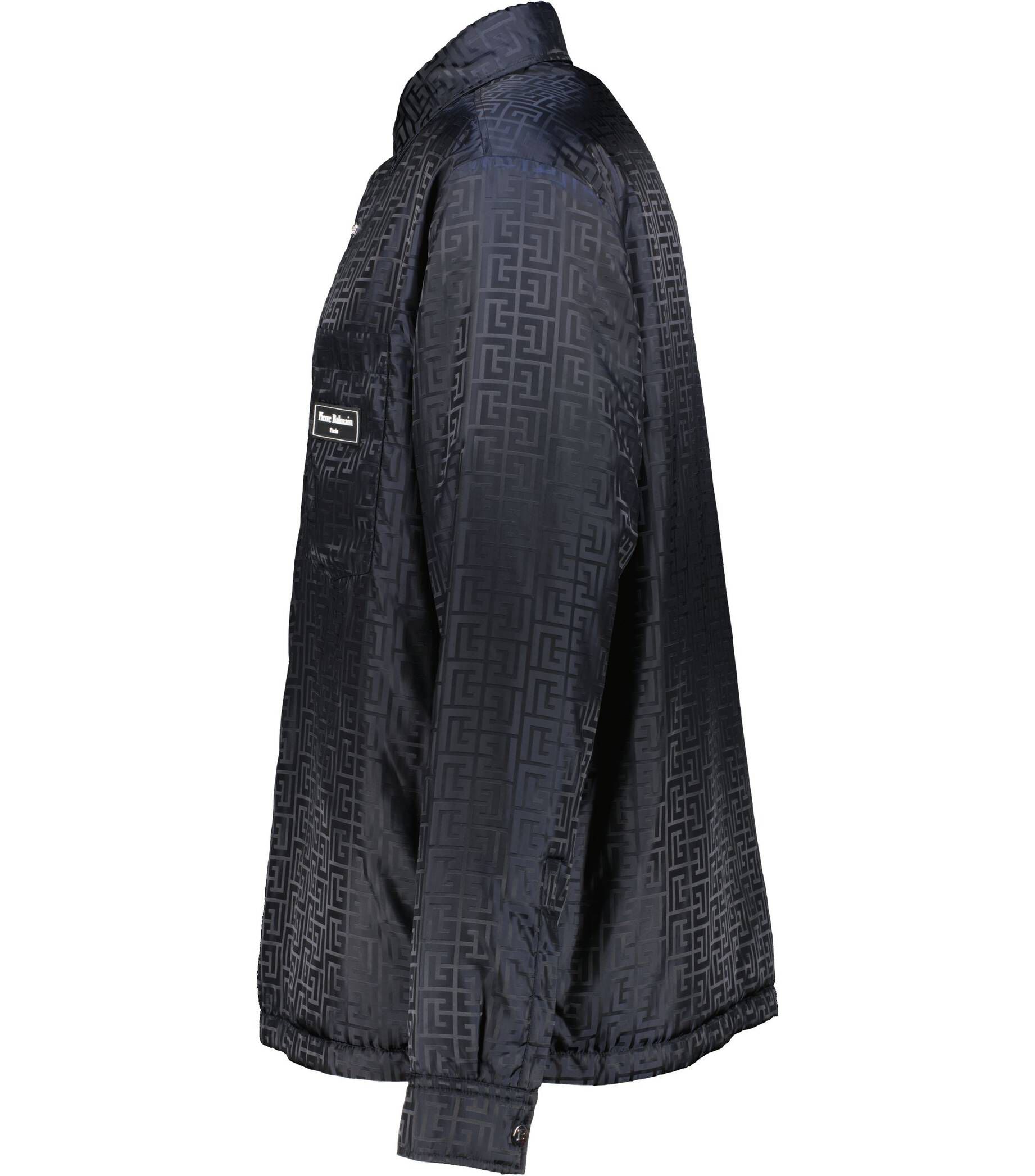 Balmain| Herren Hemdjacke JACQUARD MONOGRAM NYLON PADDED OVERSHIRT
