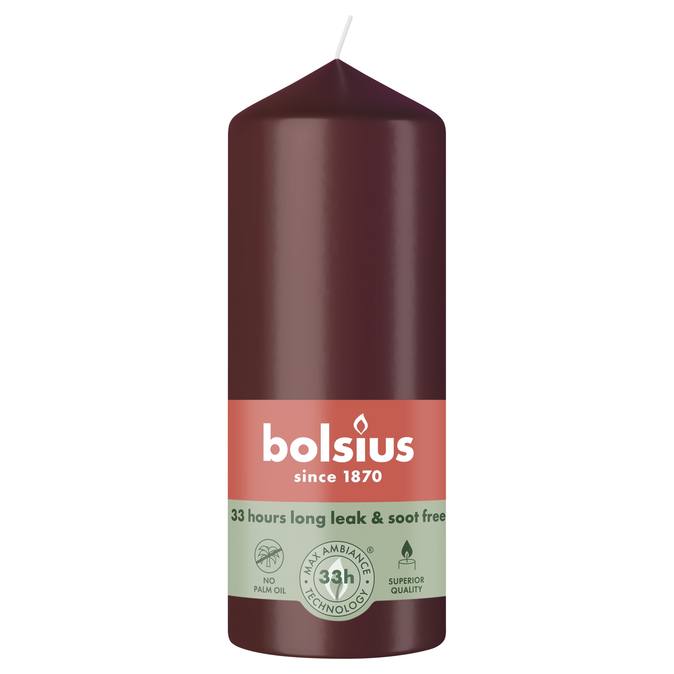 Bolsius Stompkaars 150/58 Velvet Red (1 stuk)