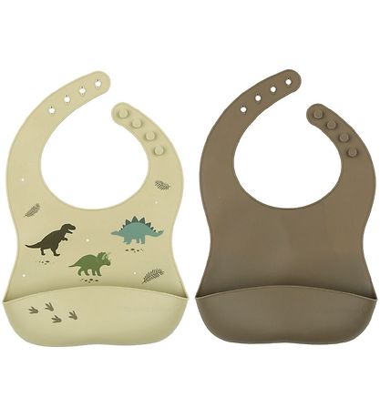 A Little Lovely Company Hagesm?k - 2-pak - Silikone - Dinosaurs