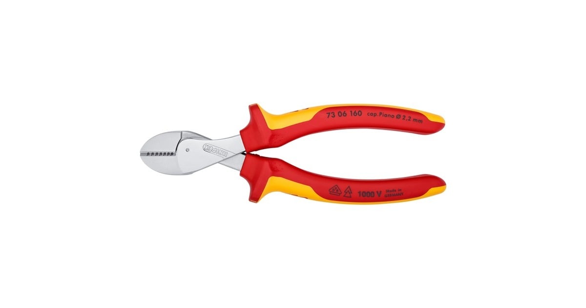 KNIPEXX-Cut Compacte zijsnijtang 73 06 160 kniptang  (Geel)