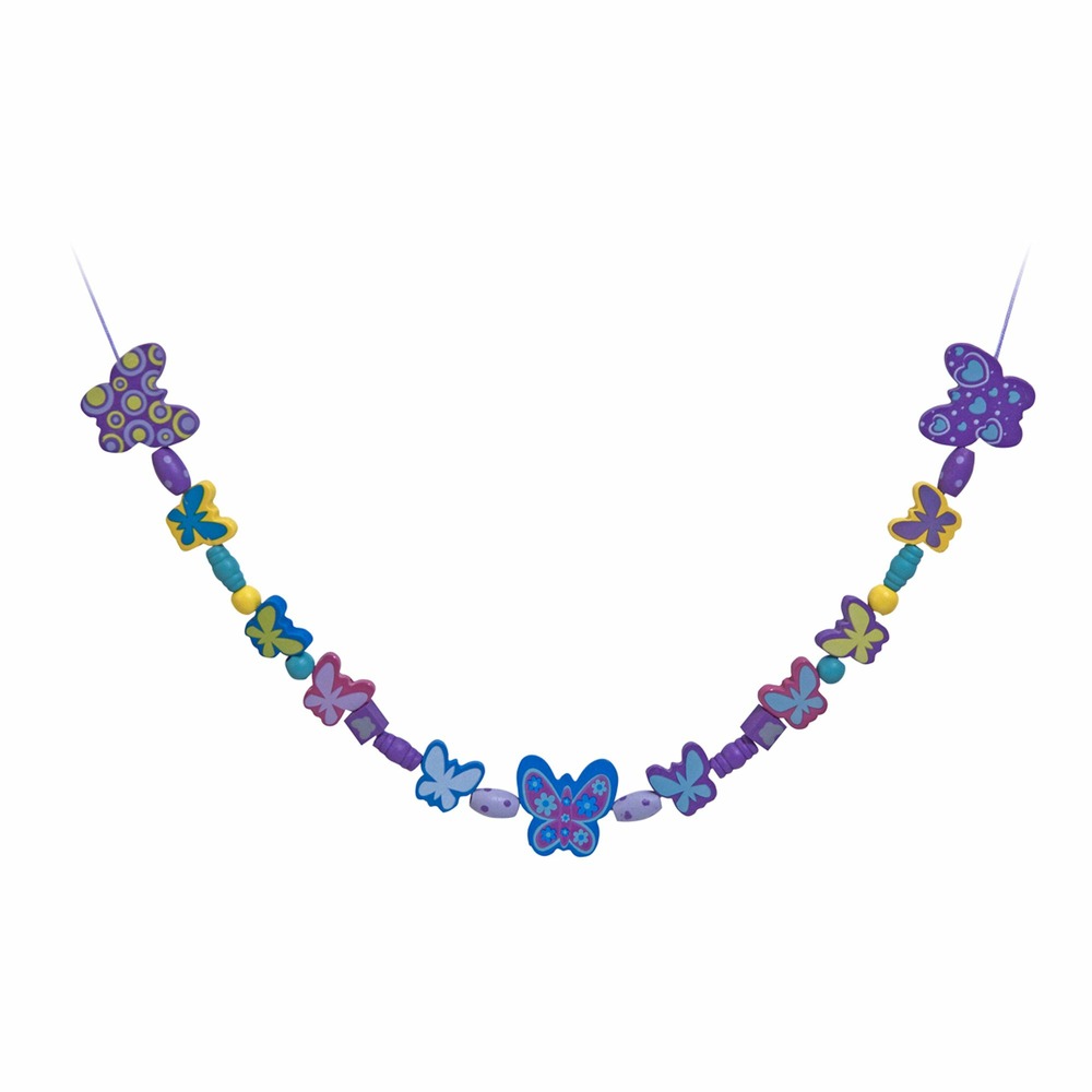 Ensemble de perles en bois papillons