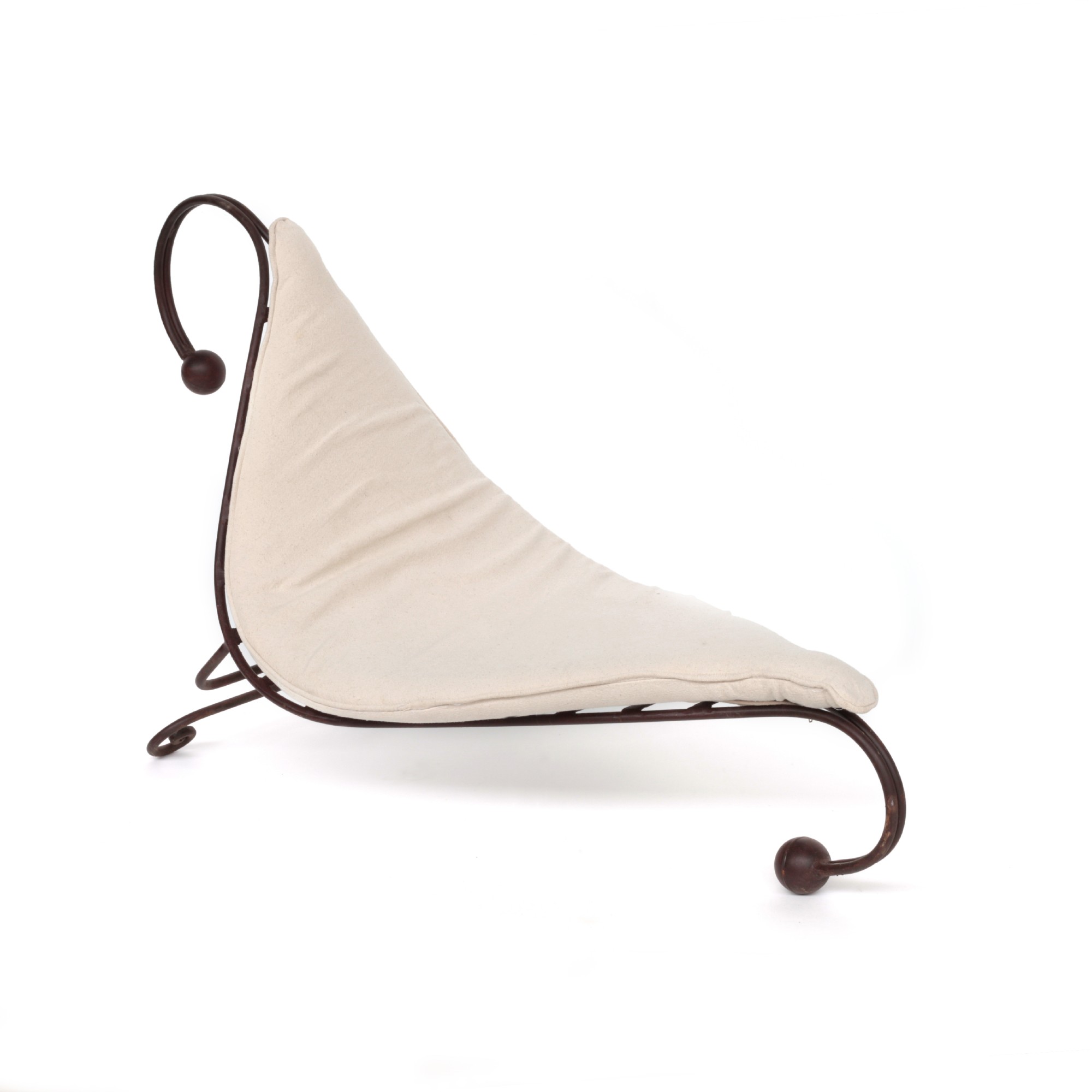 Lazy-Lounger 'Voile' mit Kissen, rostbraun, T 90 oder 116 cm, B 50 cm, H 96 oder 70 cm von fischer's lagerhaus