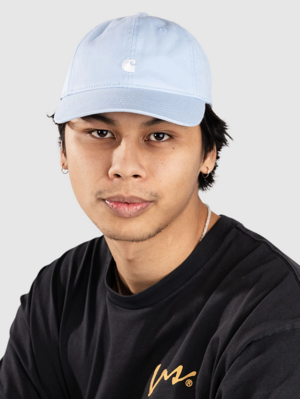 Carhartt WIP Madison Logo Cap air sky/white