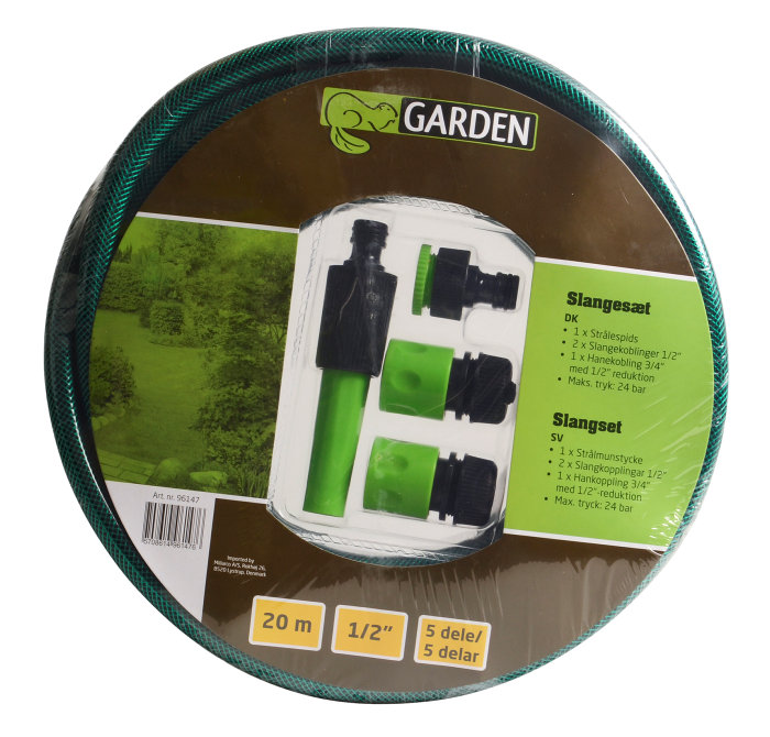 Slangesæt med 5 dele - Garden