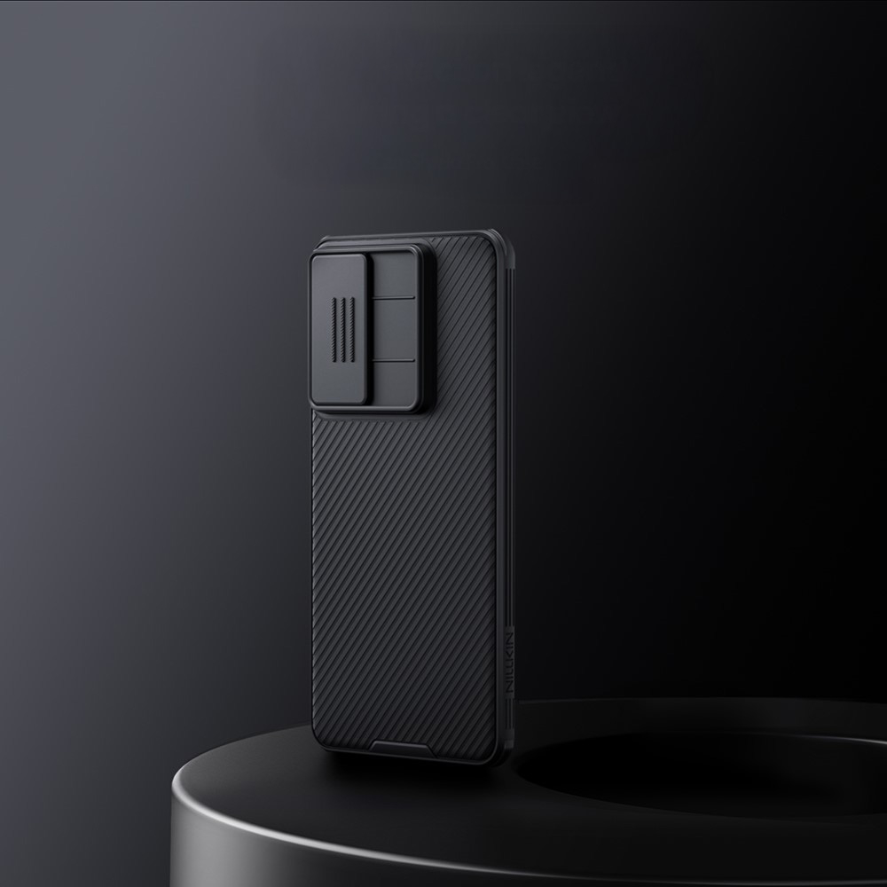 Samsung Galaxy S25 Edge Schutz Hülle Cam-Slider Kameraschutz - Schwarz