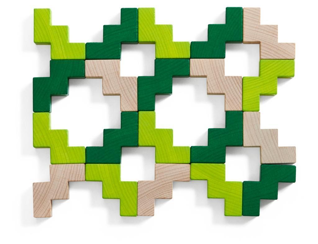 3D-Legespiel VIRIDIS 21-teilig aus Holz
