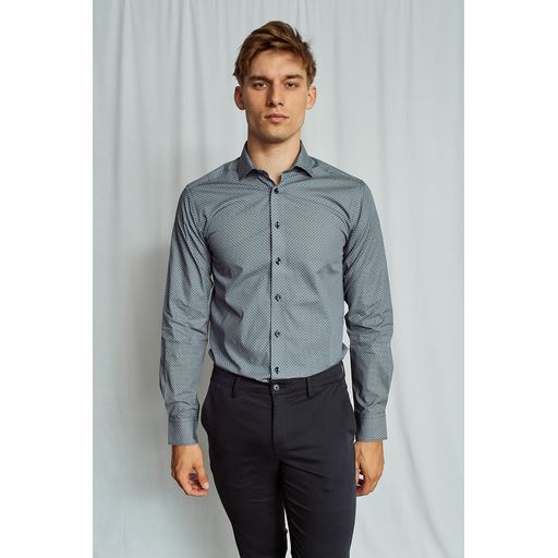 Bruun & Stengade Dwight Skjorte, Dark Blue, 46
