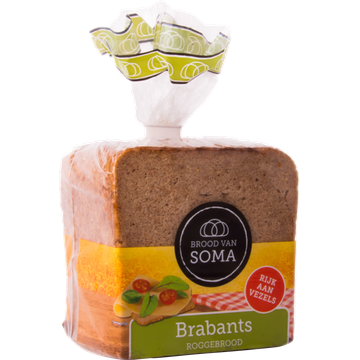 Brood van Soma Brabants Bruin Rogge-Tarwebrood 400 g