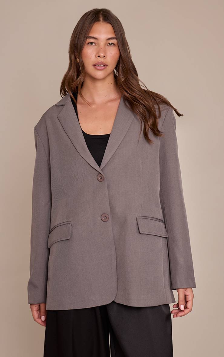 Charbon Blazer Oversize