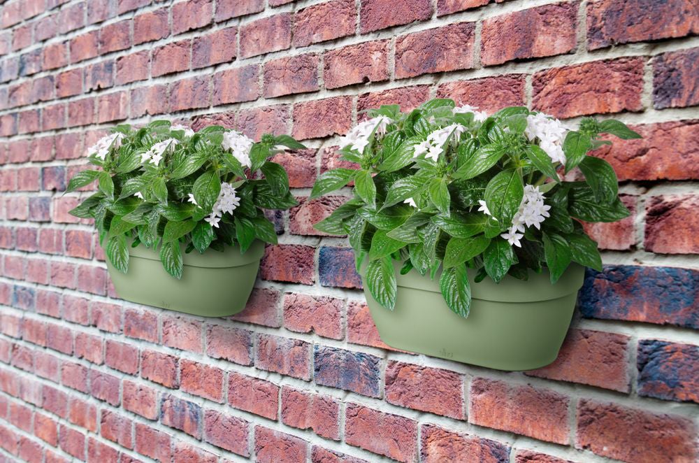 Elho muur plantenbak Vibia Campana groen 35 x 16,2 x 14,8 cm