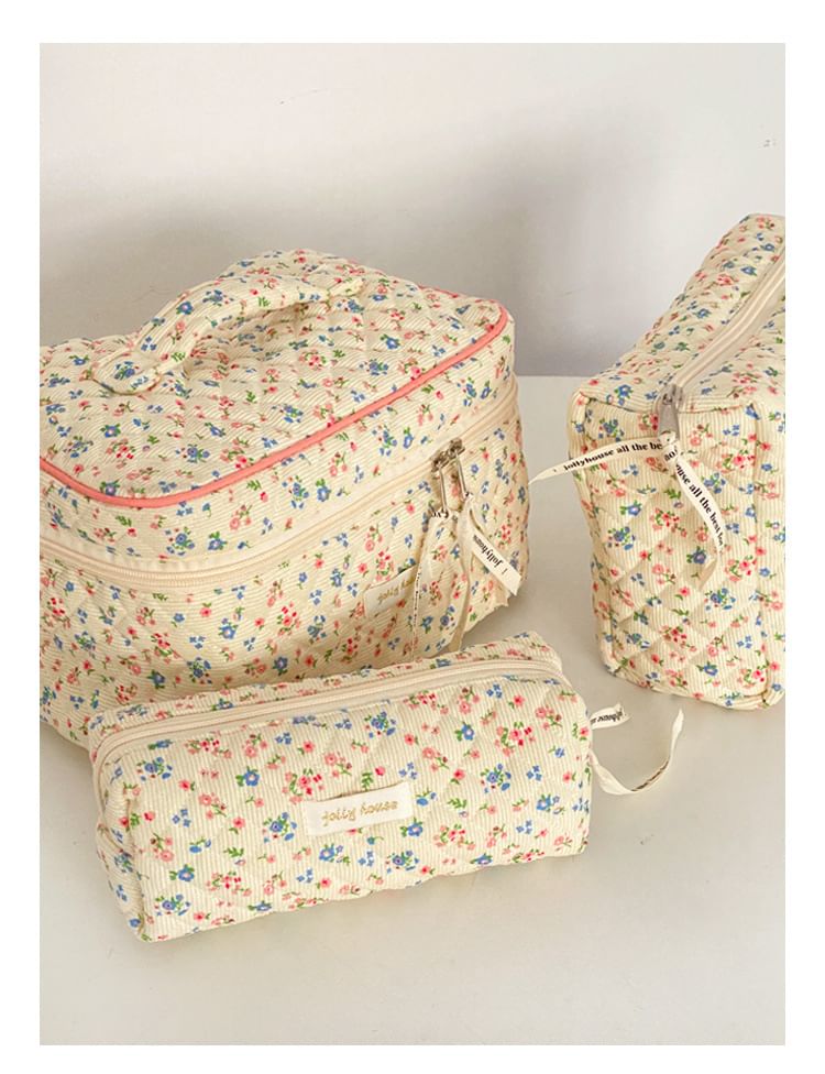 TangTangBags - Gewatteerde make-uptas met patroonprint