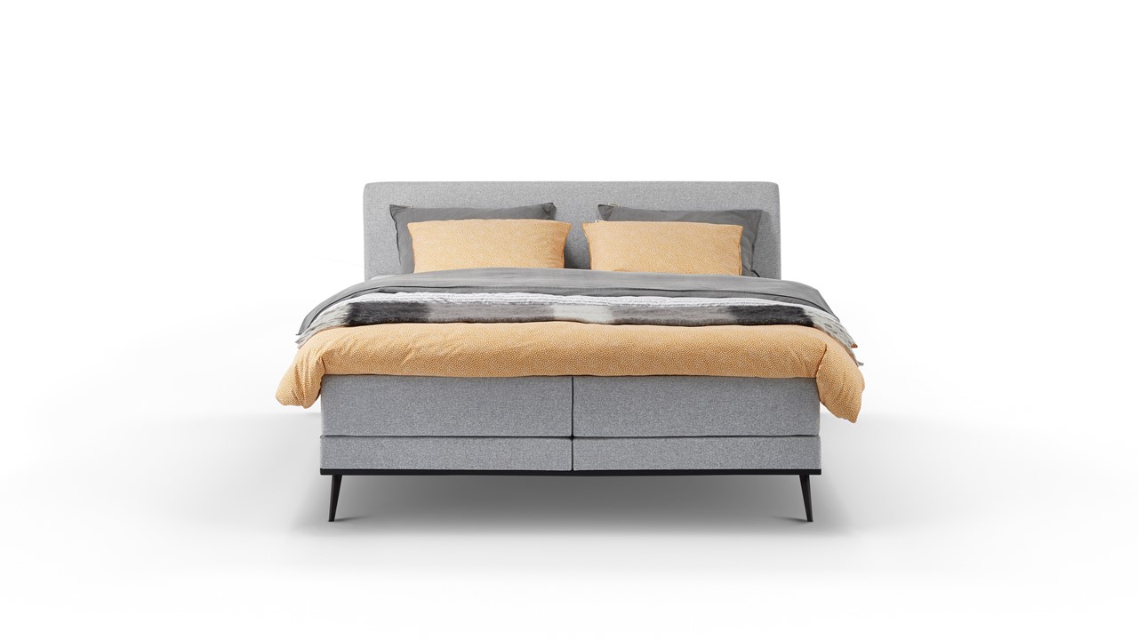 Boxspring Viggo oakland lichtgrijs