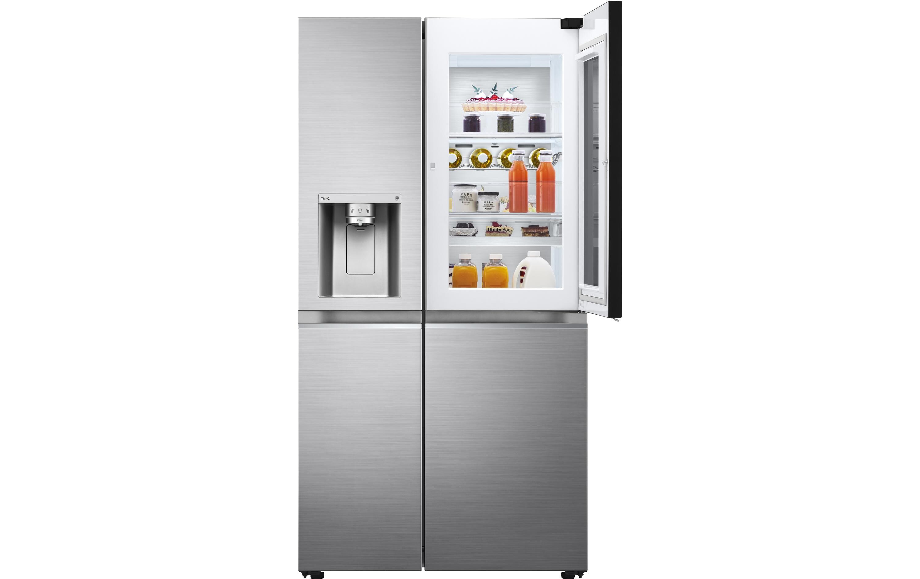Foodcenter GSXV91PZAE Silber<br>Side by Side Kühl-Gefrier Gerät mit InstaView Door-in-Door