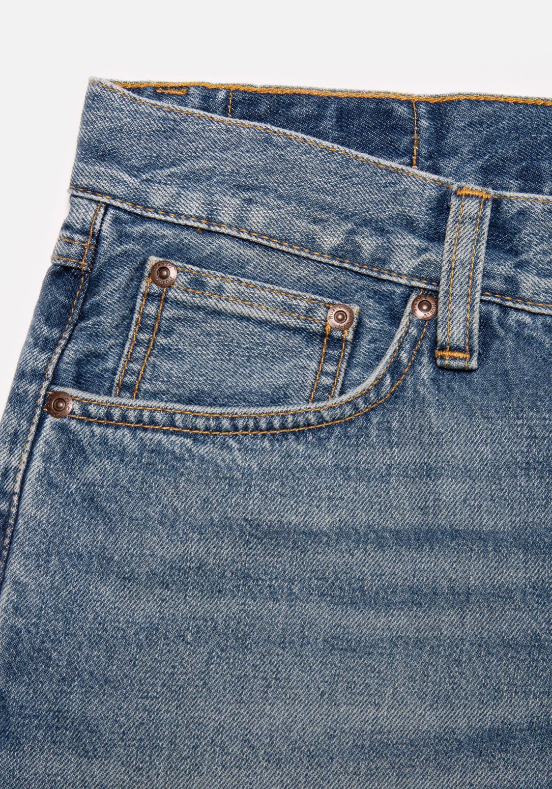 Nudie Jeans Jeans-Shorts Josh Denim Shorts Blue Haze
