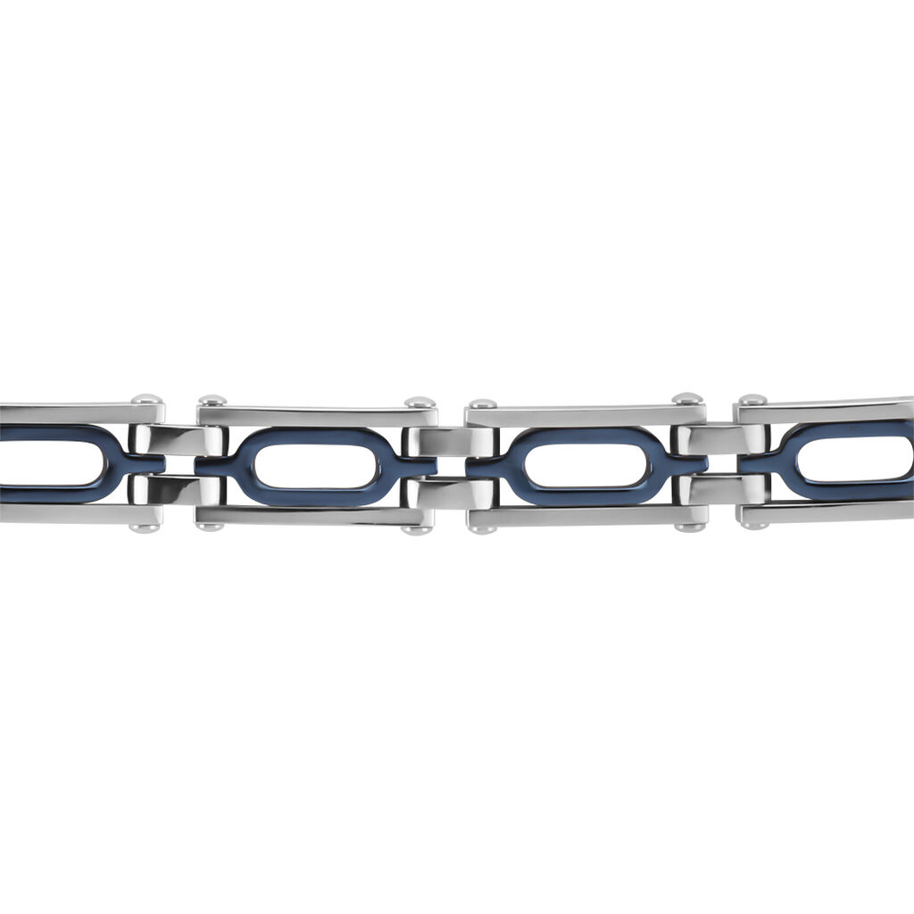 Bracelet Jourdan Wild Acier Blanc Et Bleu