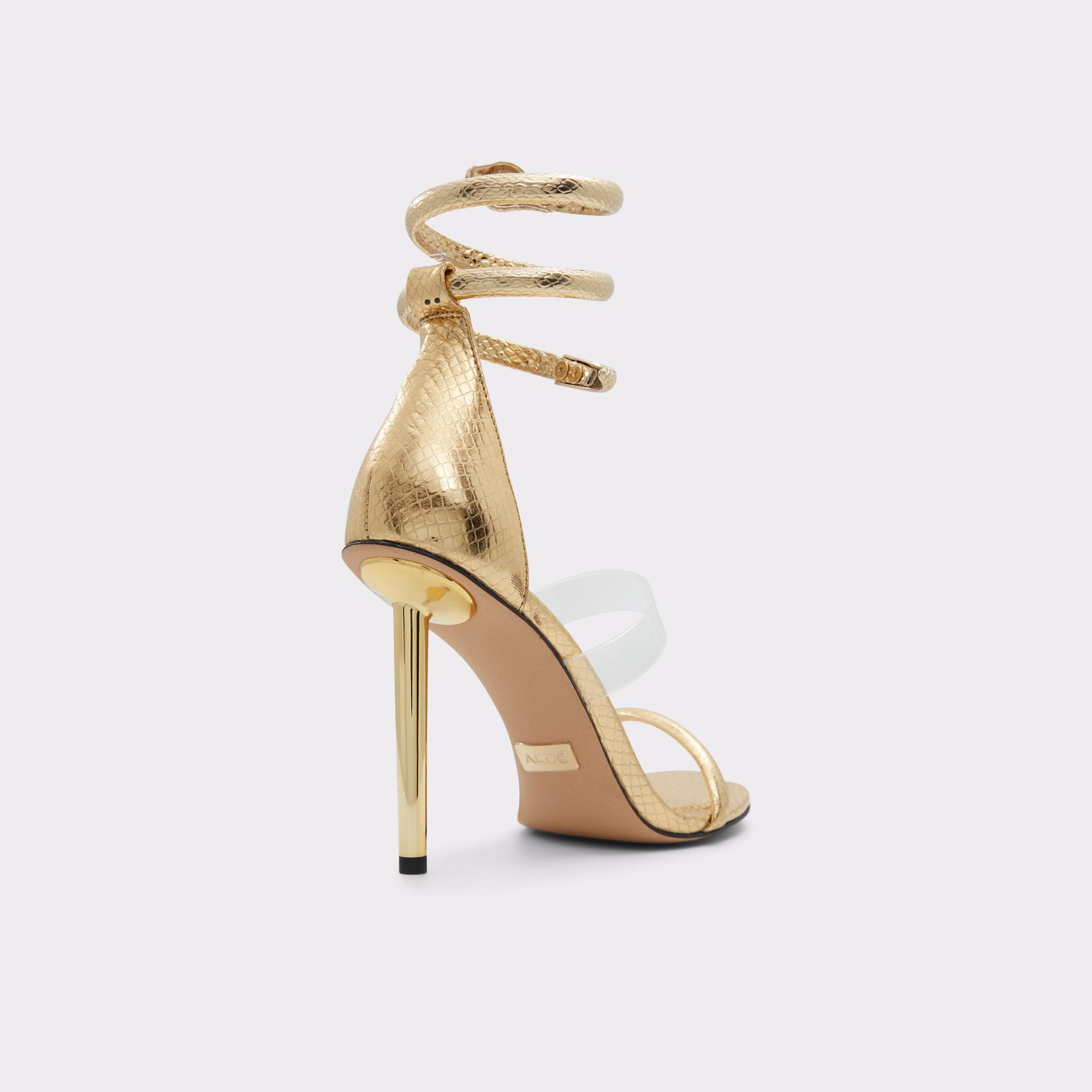 Minerva Gold Women Strappy Sandals