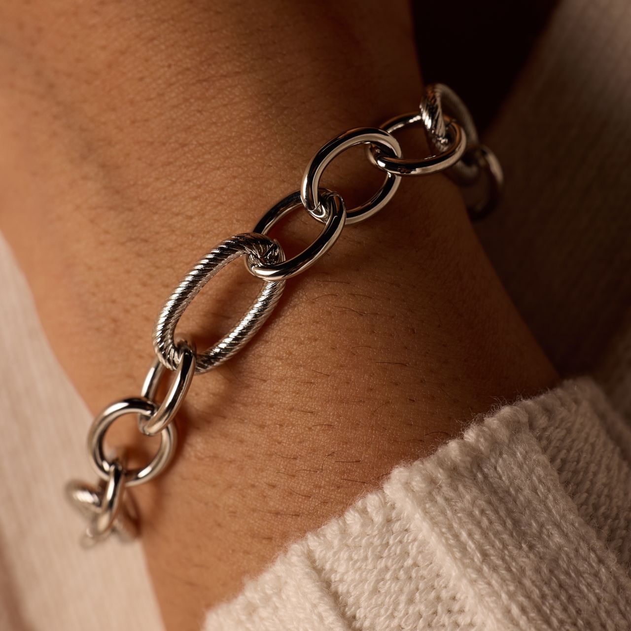 Gerecycled stalen armband Cossette