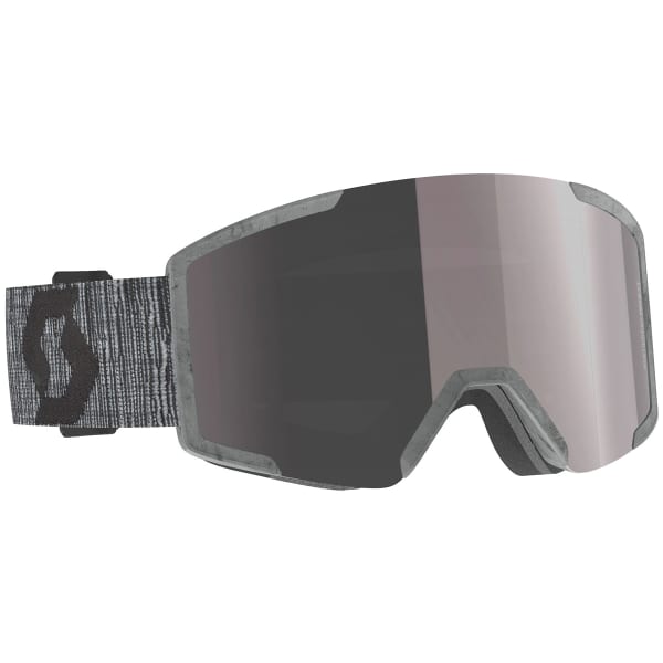 Masque de ski SCOTT SHIELD RECYCLED RAW GREY / ENHANCER SILVER CHROME