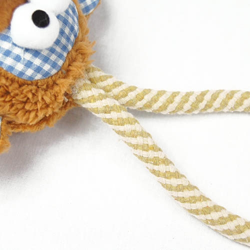 Rostos de pelúcia com cordão - ROSTO DE URSO BRANCO