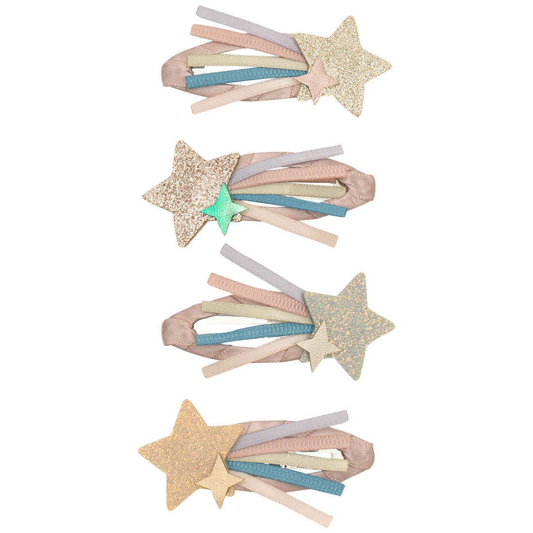 mimi & lula haarspeldjes star trail - pink multi - 4st
