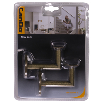 CanDo leuninghouder New York Oud Brons (2 stuks)