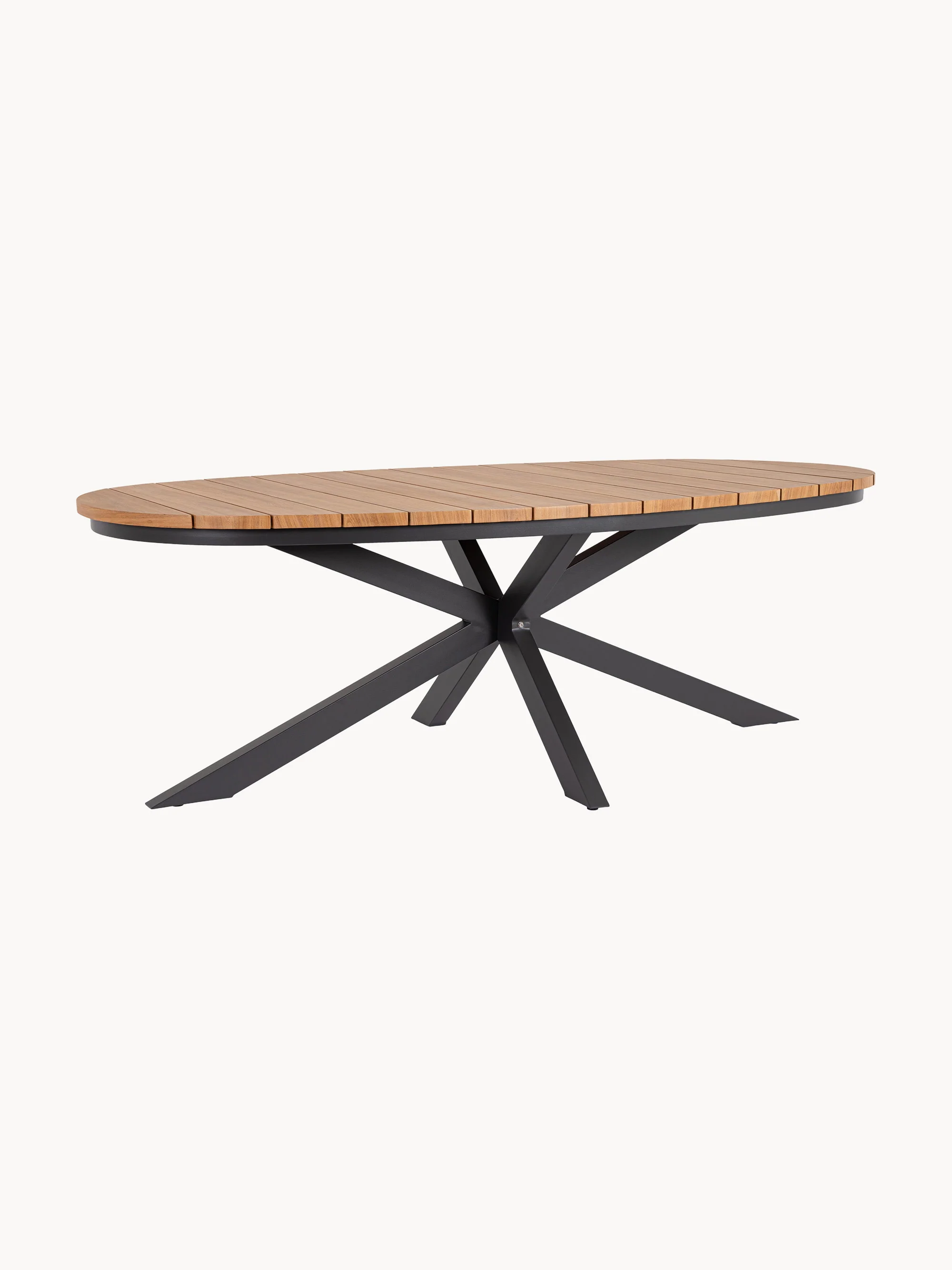 Ovale tuintafel Zelmar, 218 x 115 cm