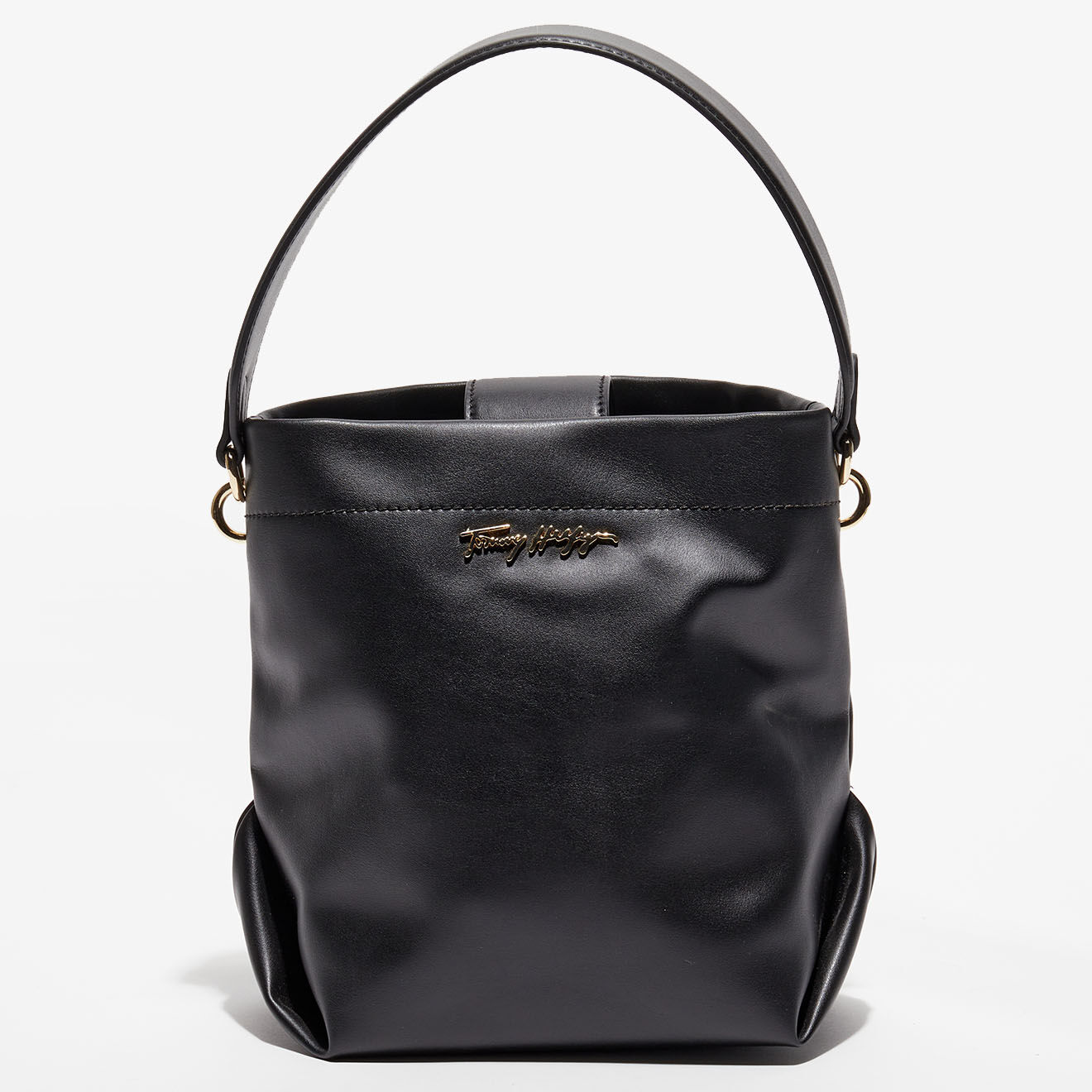 Tommy Hilfiger Sac seau Soft  Vegan noir - 22,5x13,5x21 cm