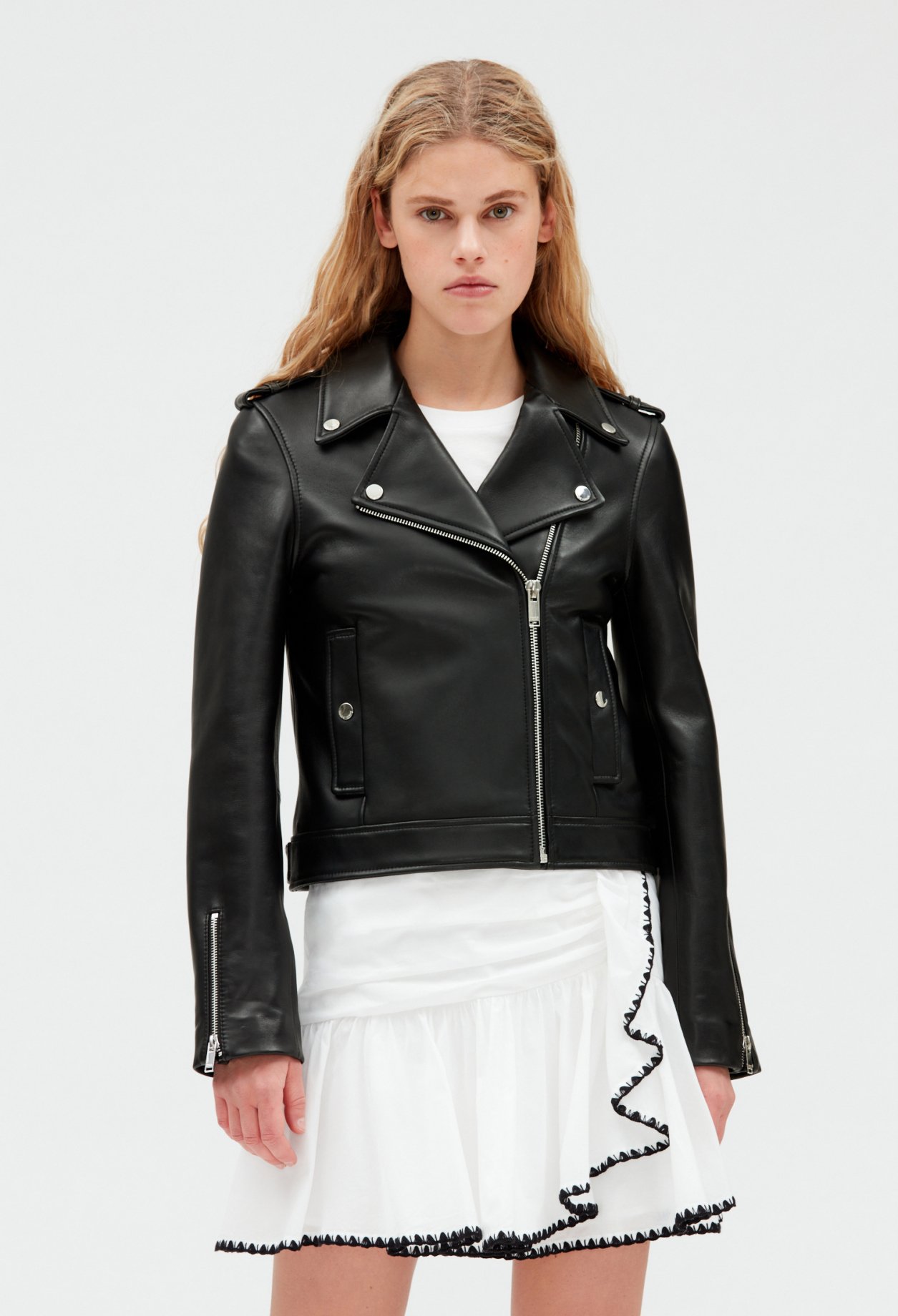 Blouson cuir noir