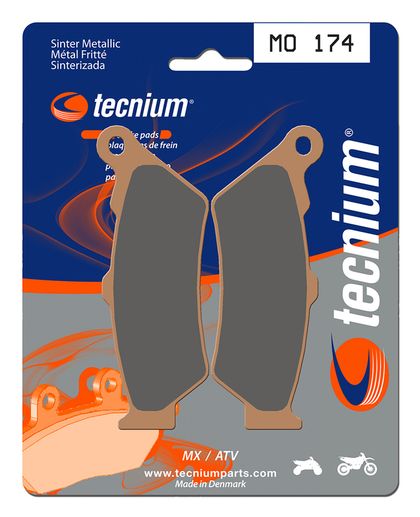 Plaquettes de freins Tecnium MX/Quad métal fritté - MO174