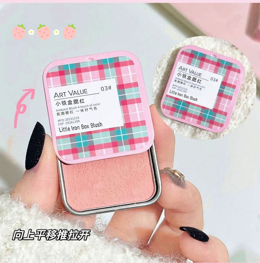 Art Value - Checkered Little Iron Box Blush - 4 kleuren