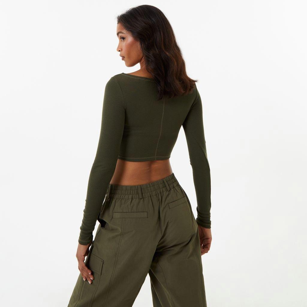 Jack Wills JW Long Sleeve Wide Neck Top