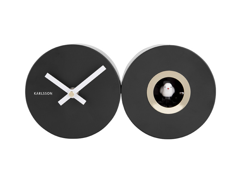 Wall Clock Duo Cuckoo KA5789BK Black