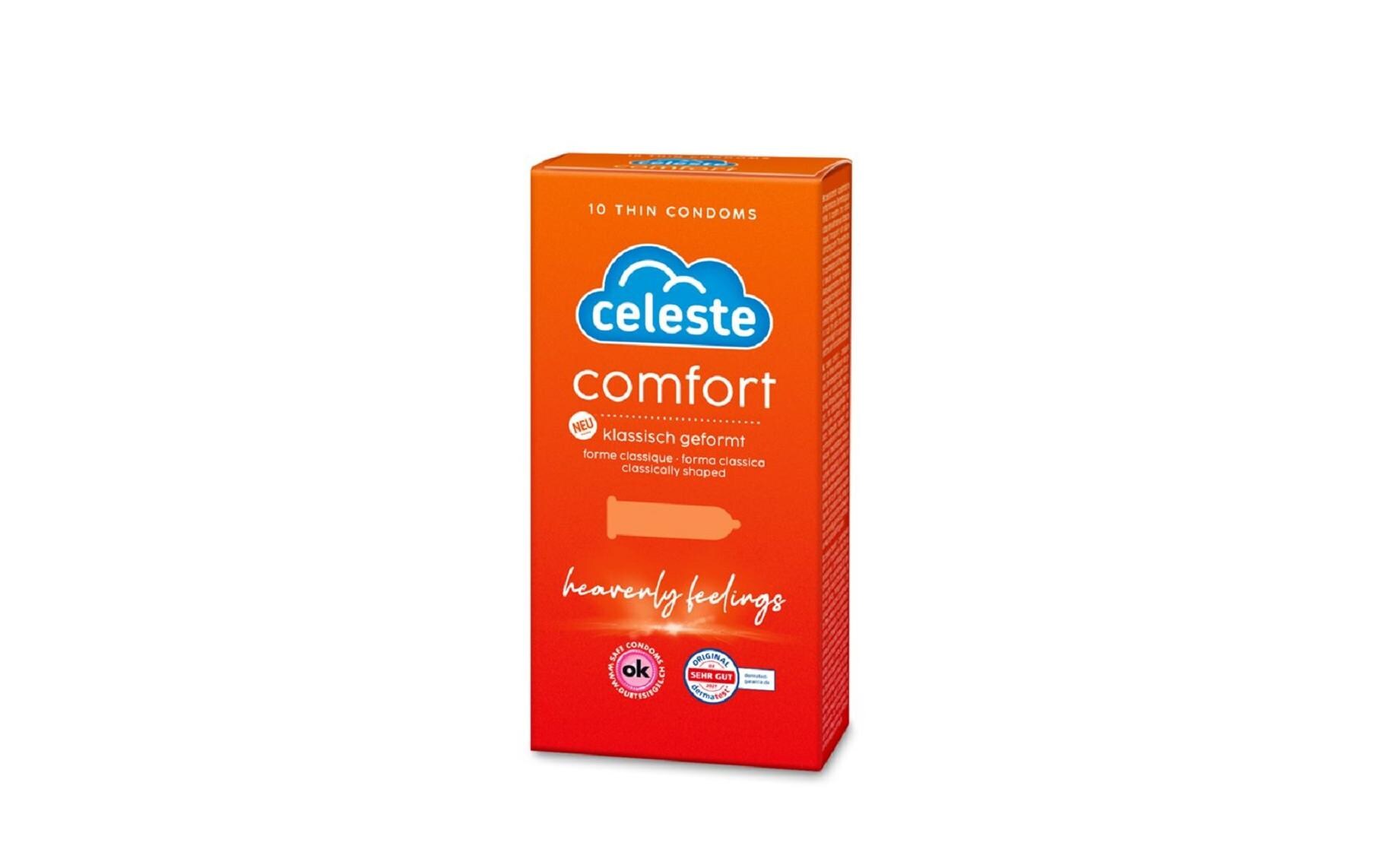 Kondome Comfort Präservativ 10 StückKondome mit Reservoir, klassisch geformt