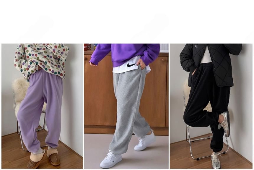 Chubby Girl - Effen joggingbroek met elastische taille