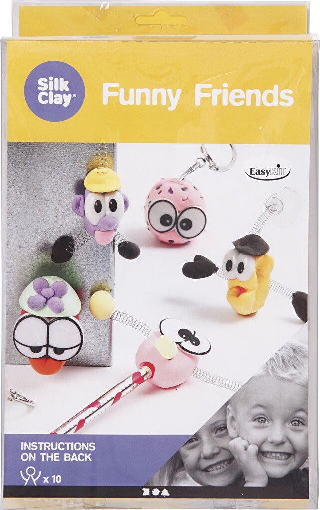 Silk Clay Funny Friends Modellervoks Sæt