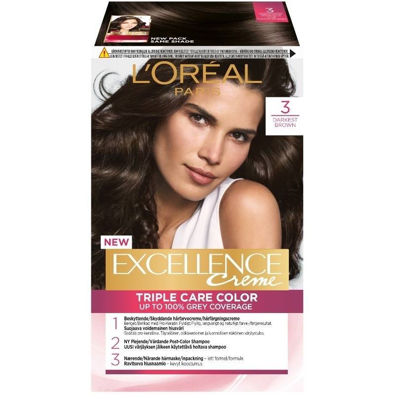 L'Oréal Paris Excellence 3 Mørkebrun