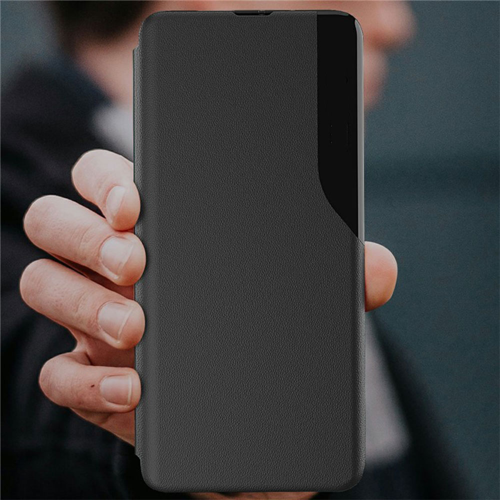 Samsung Galaxy S25  Plus Leder Hülle Small Window View Flip Case - Violett