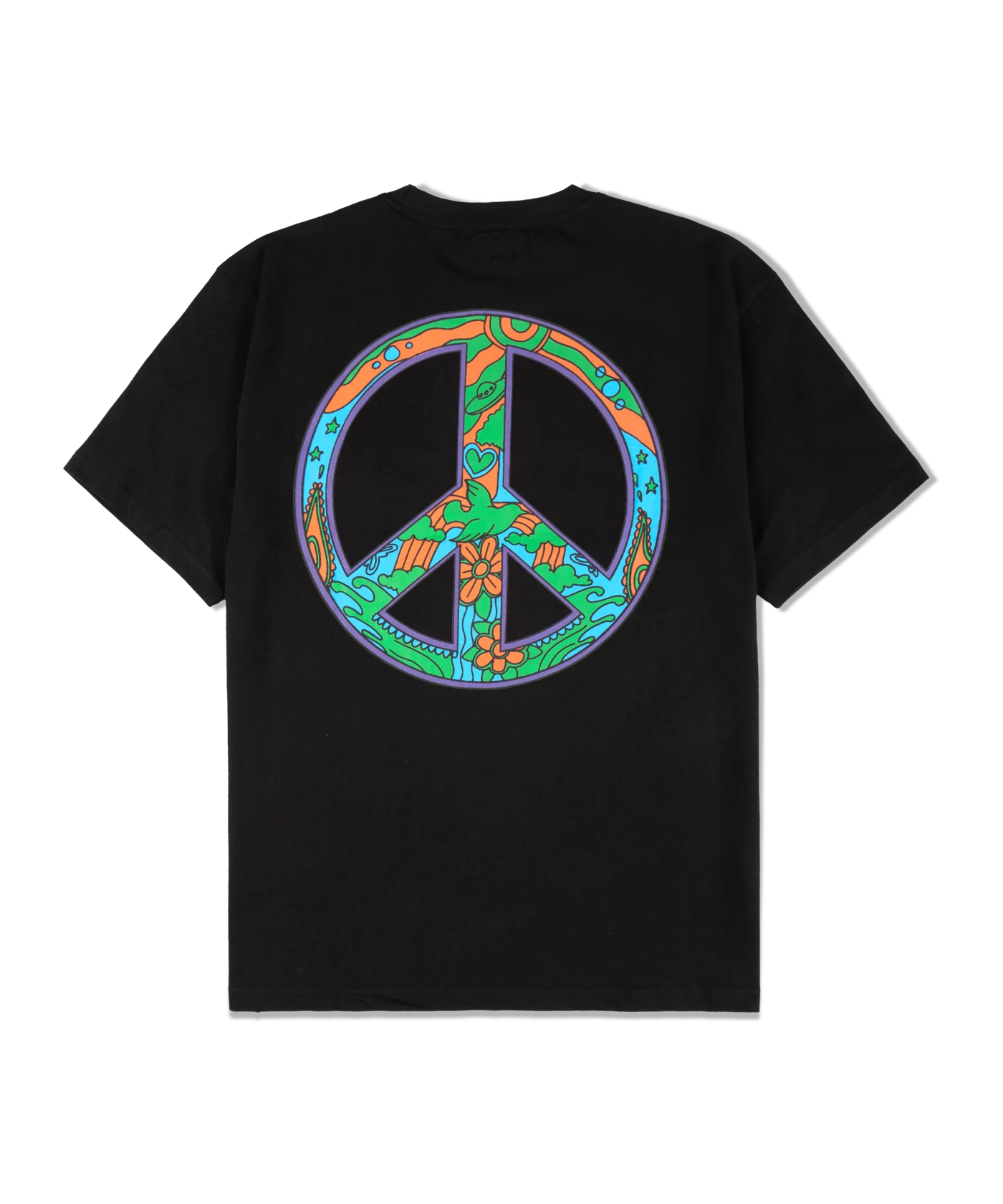 Market Hippie T-Shirt Schwarz