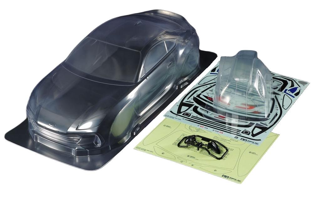Karosserie Subaru BRZ ZD8 unlackiert, 1:10Subaru BRZ ZD8 Karosserie für On-Road Modelle im Massstab 1:10