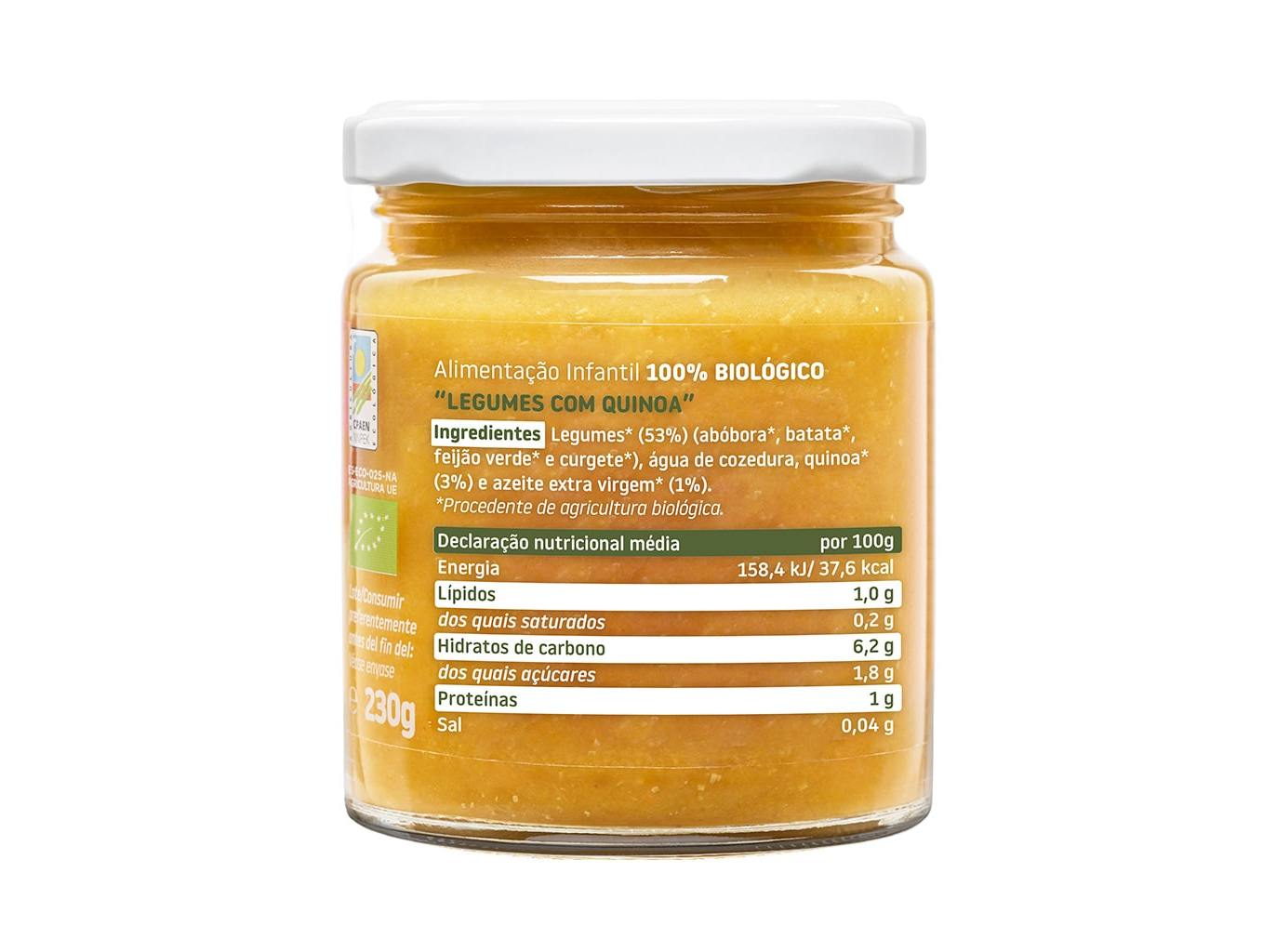 REFEIÇÕES SMILEAT BIO LEGUMES COM QUINOA 230GR