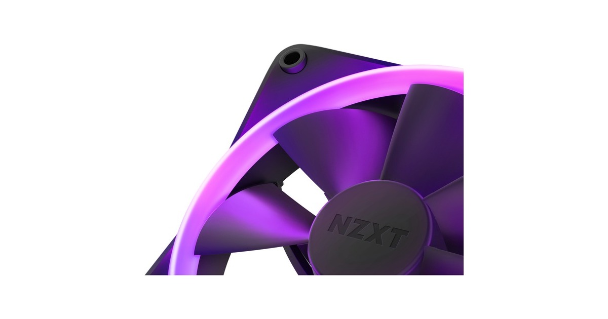 NZXTF140 RGB DUO case fans  (Zwart, 2 stuks, 140 x 140 x 25 mm, PWM, Incl. controller)