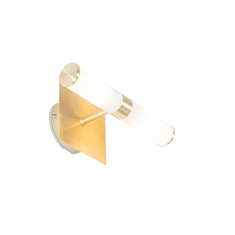 Moderne badkamer wandlamp goud IP44 2-lichts - Bath
