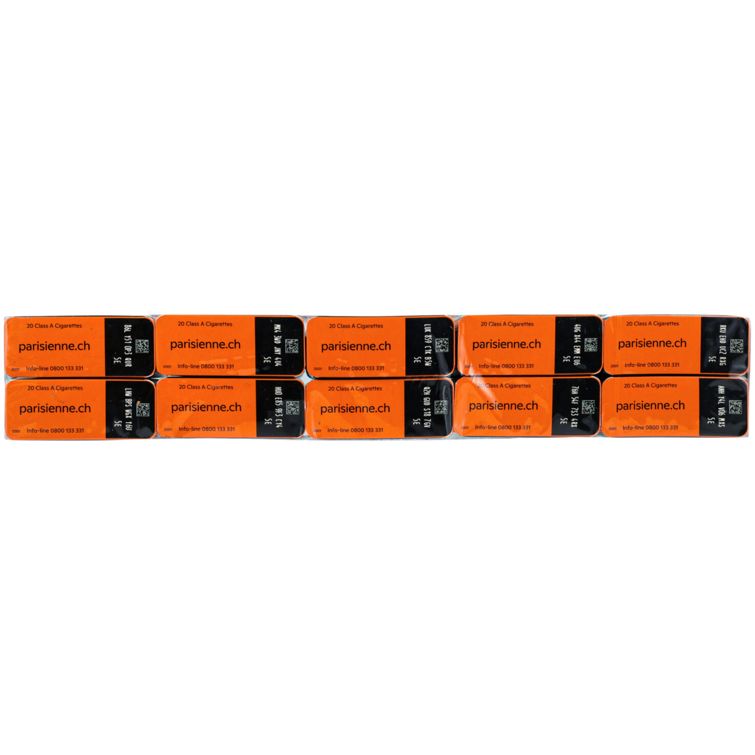Parisienne Zigaretten Orange Ohne Box Stange