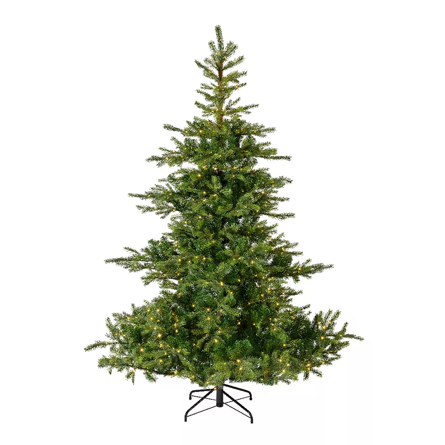 Sapin de Noël artificiel lumineux 800 LED H270 cm Glorious Vert sapin