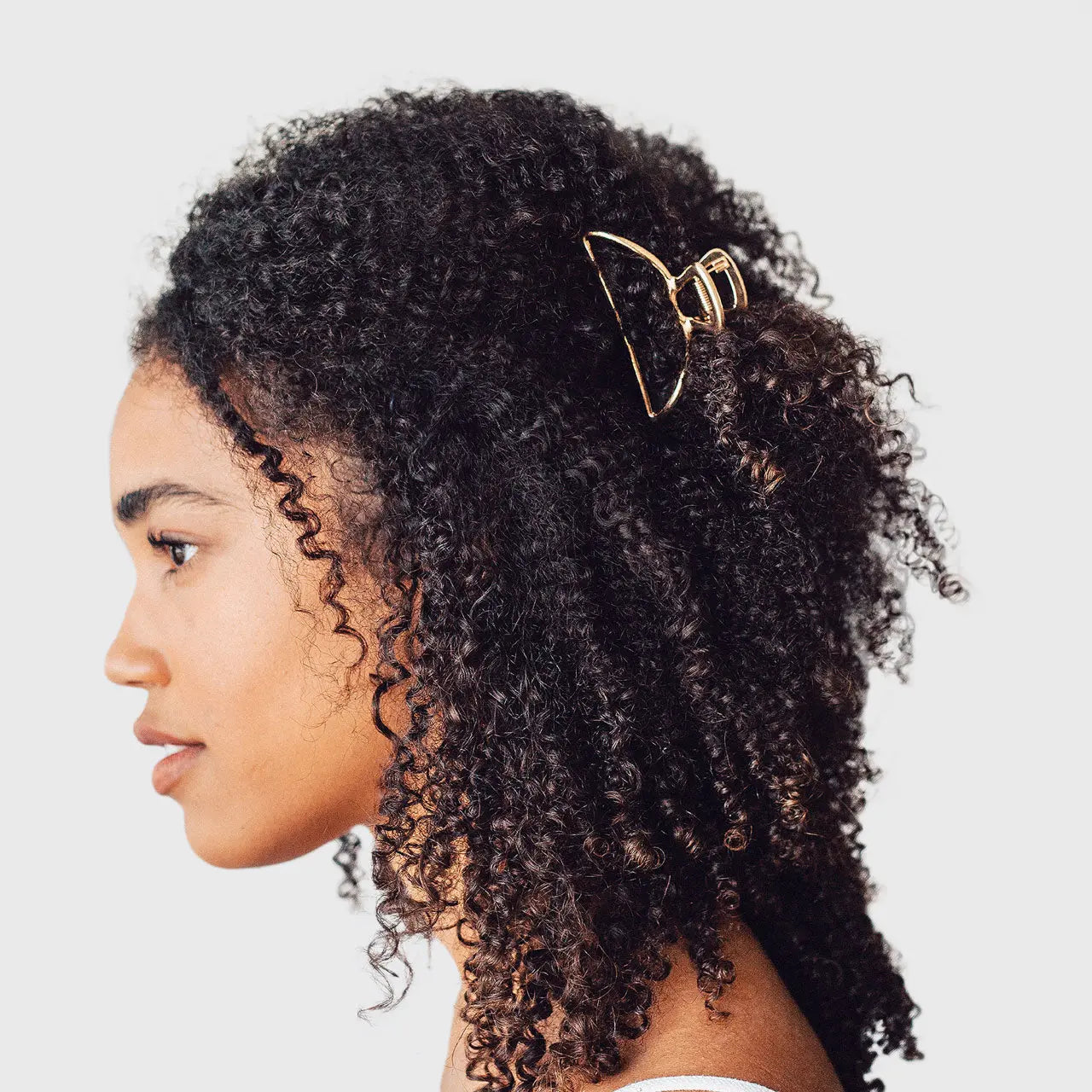 Open Shape Claw Clip Gold