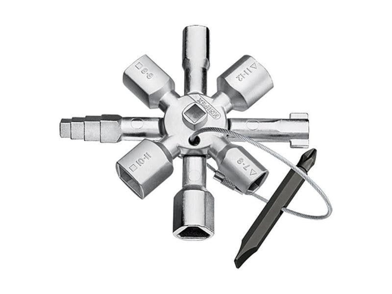 Knipex Schaltschrankschlüssel TwinKey Schaltschrank-Schlüssel für alle gängigen Schliesssysteme und Grössen