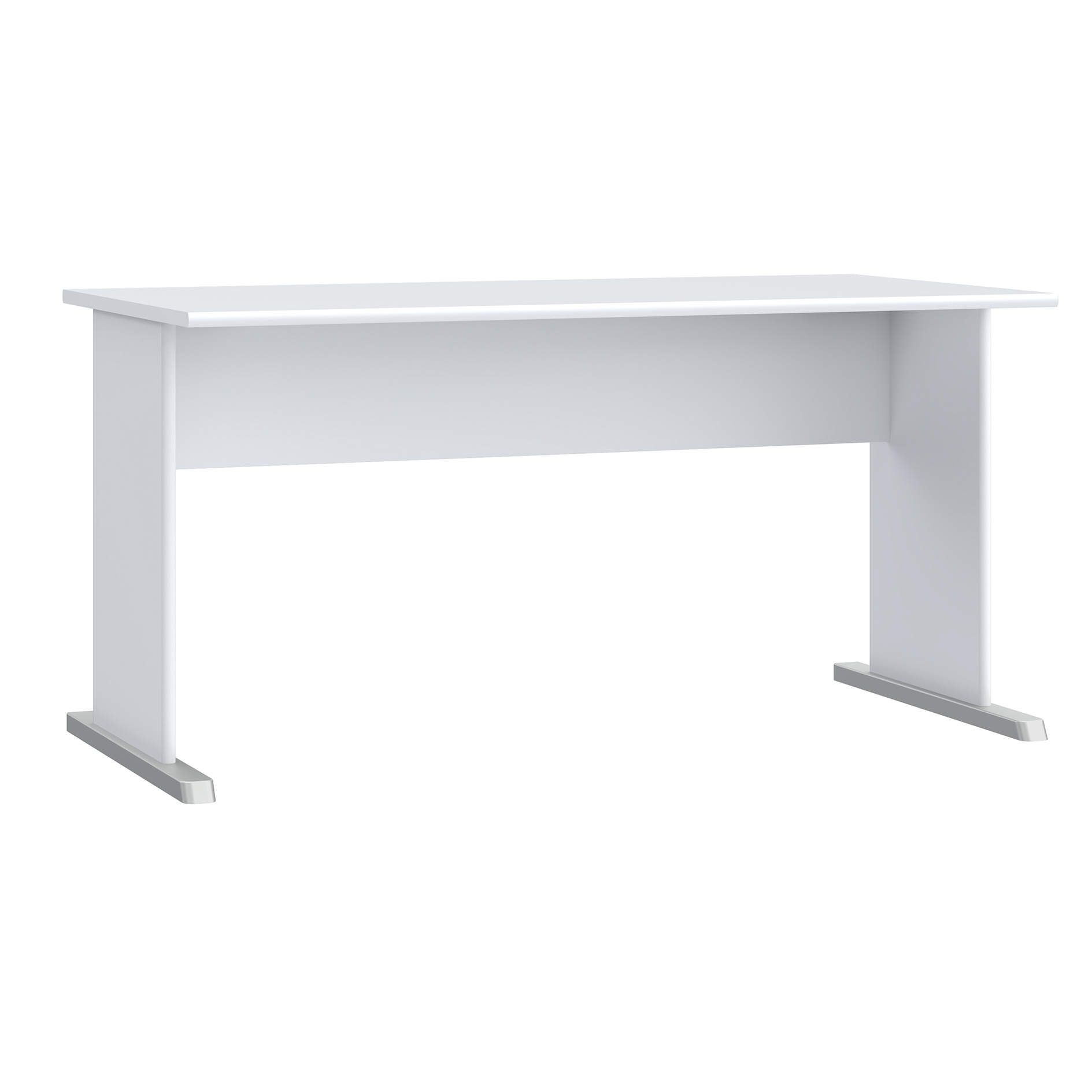 Schreibtisch - weiß-grau - 144 cm