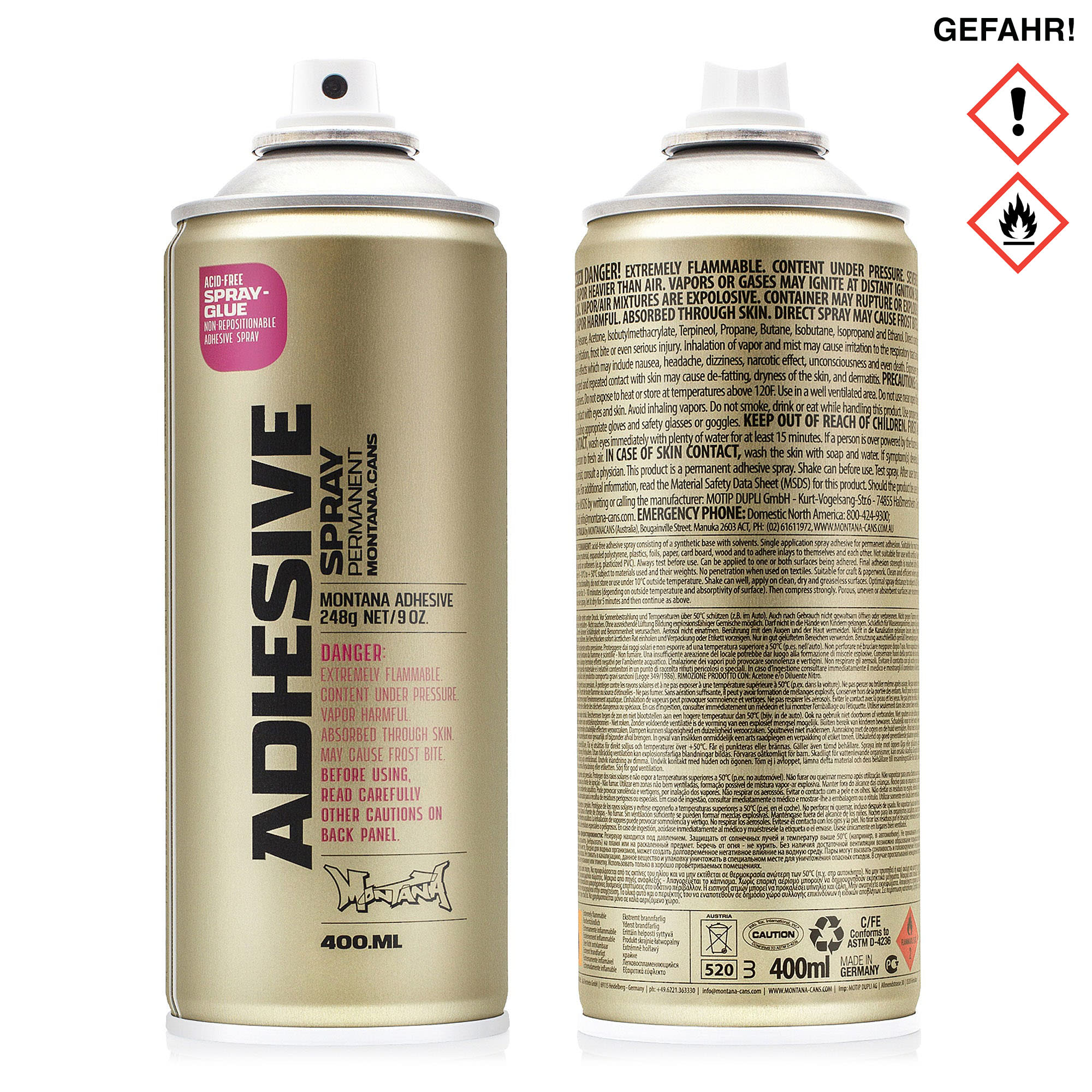 Montana<br>adhesive permanent spray glue 400 ml