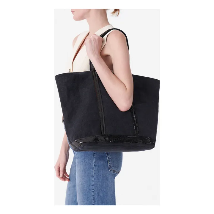 Vanessa Bruno Cabas Grand Lin et Sequins | Noir