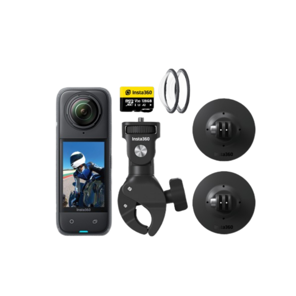 insta360 - Caméra X4 - Pack moto Multiview Bundle